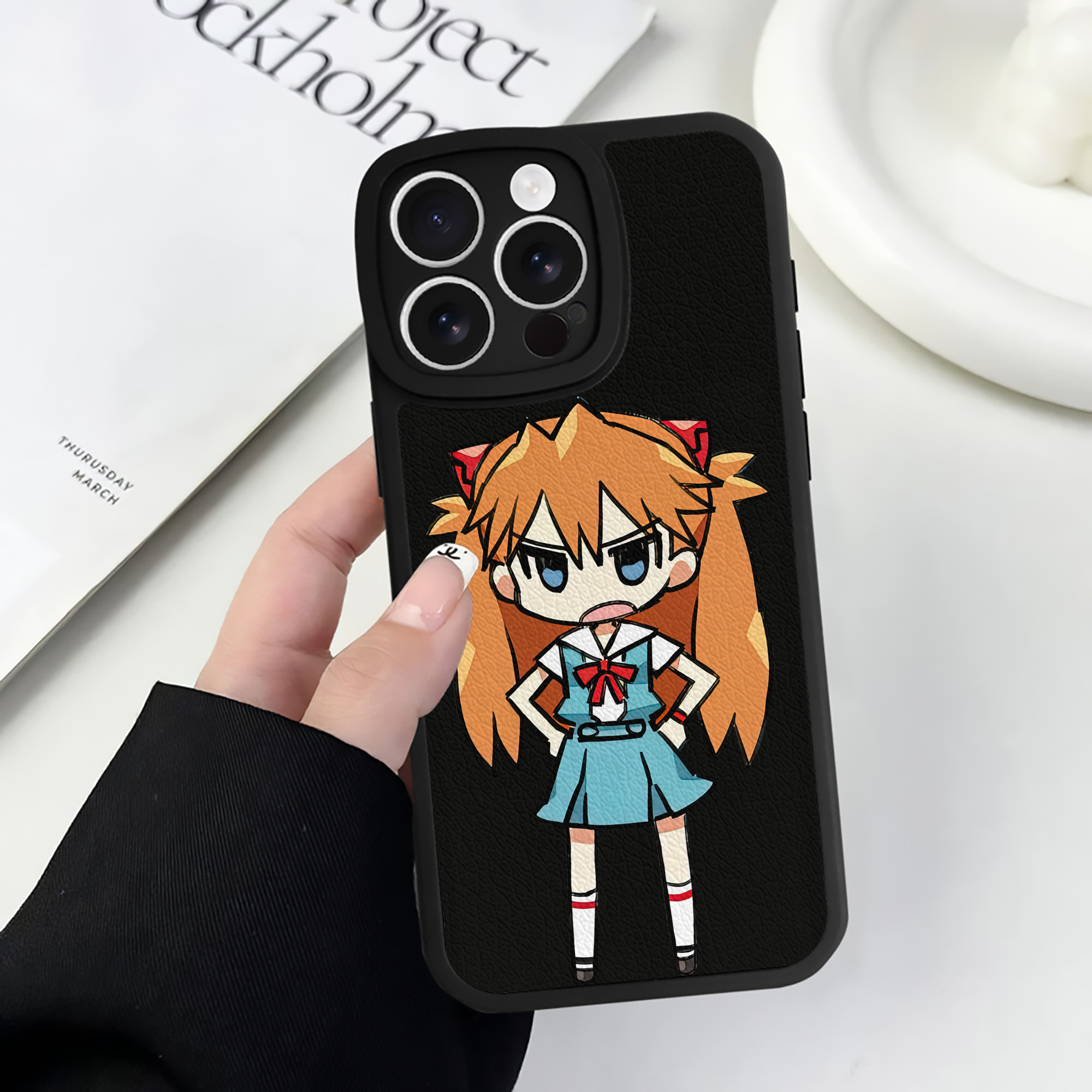 （画像用） EVA 新世紀エヴァンゲリオン 【iPhone 16シリーズ対応】シリコンスマホケース（レザー調） 材質：シリコン